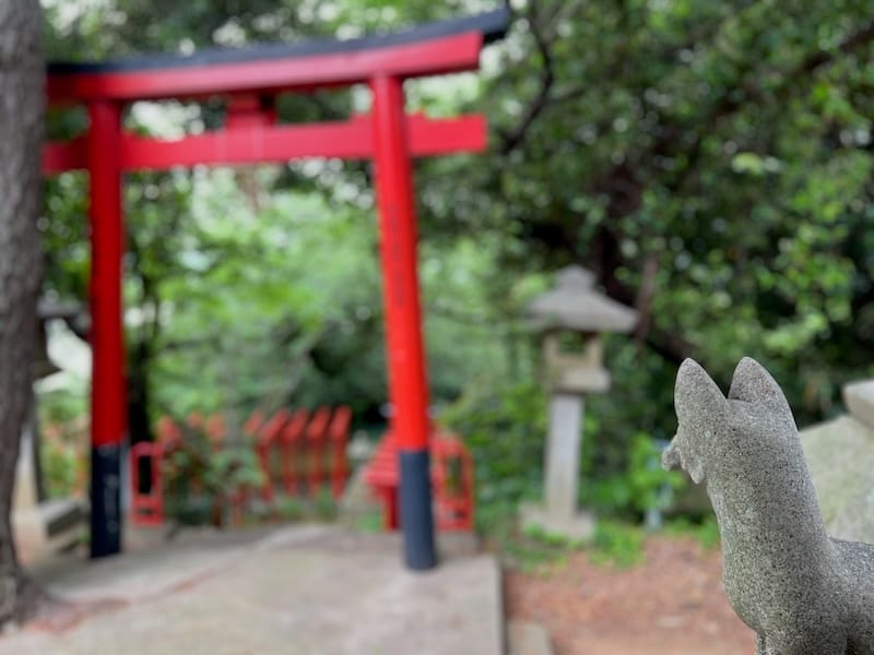 形原城址 古城稲荷社境内