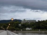 蒲郡クラシックホテル　竹島橋から