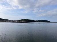 竜田浜　海岸から西浦半島