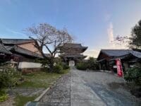 安楽寺参道　正面山門　右が光正院　左が玉泉院