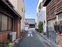西眼寺　東の道路から