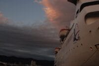 蒲郡ふ頭11号岸壁　停泊中のクルーズ船