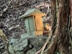 御嶽講の石像　石の祠