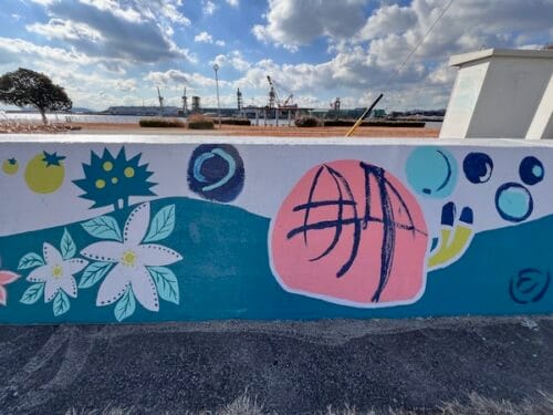 堤防アート「蒲暦（がまこよみ）」 – 蒲郡の風景72選