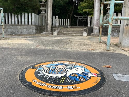 千賀投手のマンホール