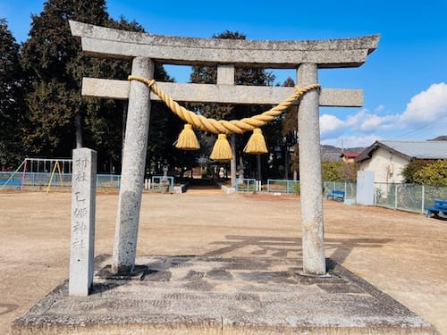 乙姫神社鳥居から