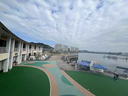 大塚海浜緑地 マーケット2階からの眺望