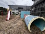 相楽児童遊園地　土管、コンクリート製箱形遊具