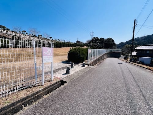 大沢公園　形原神社への市道