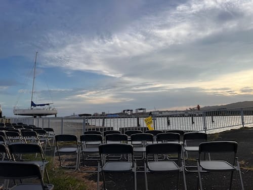 竹島埠頭緑地　花火大会の日