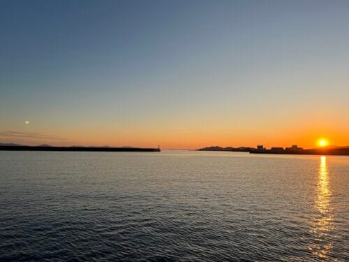 ベイパークから三河湾のマジックアワー